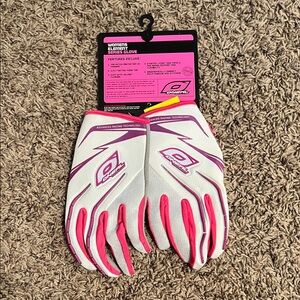 O'Neal Women's Element Series Pink/Purple/White Motocross Riding Gloves